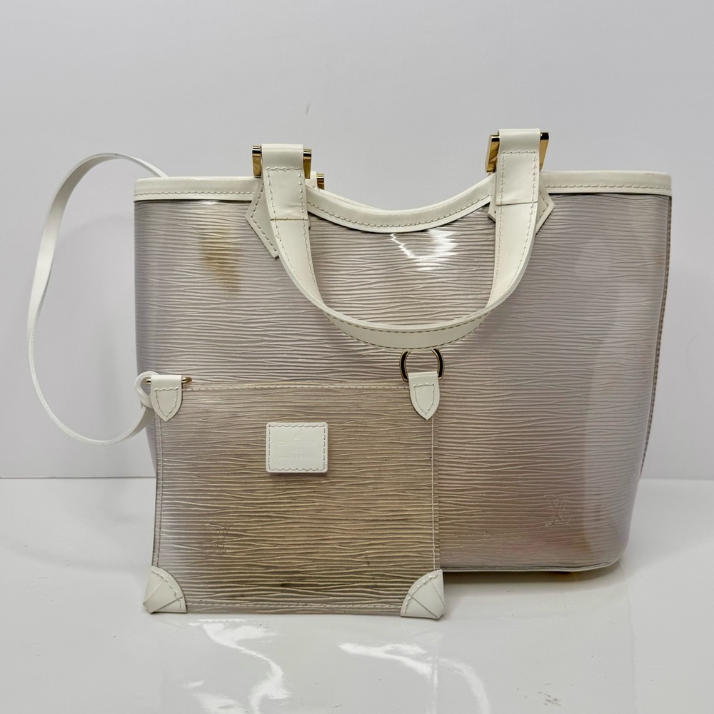 Louis Vuitton ‘Plage Mini Lagoon’ Clear Epi Mini Tote